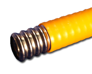 Труба газовая, гофрированная, желтая пм 20